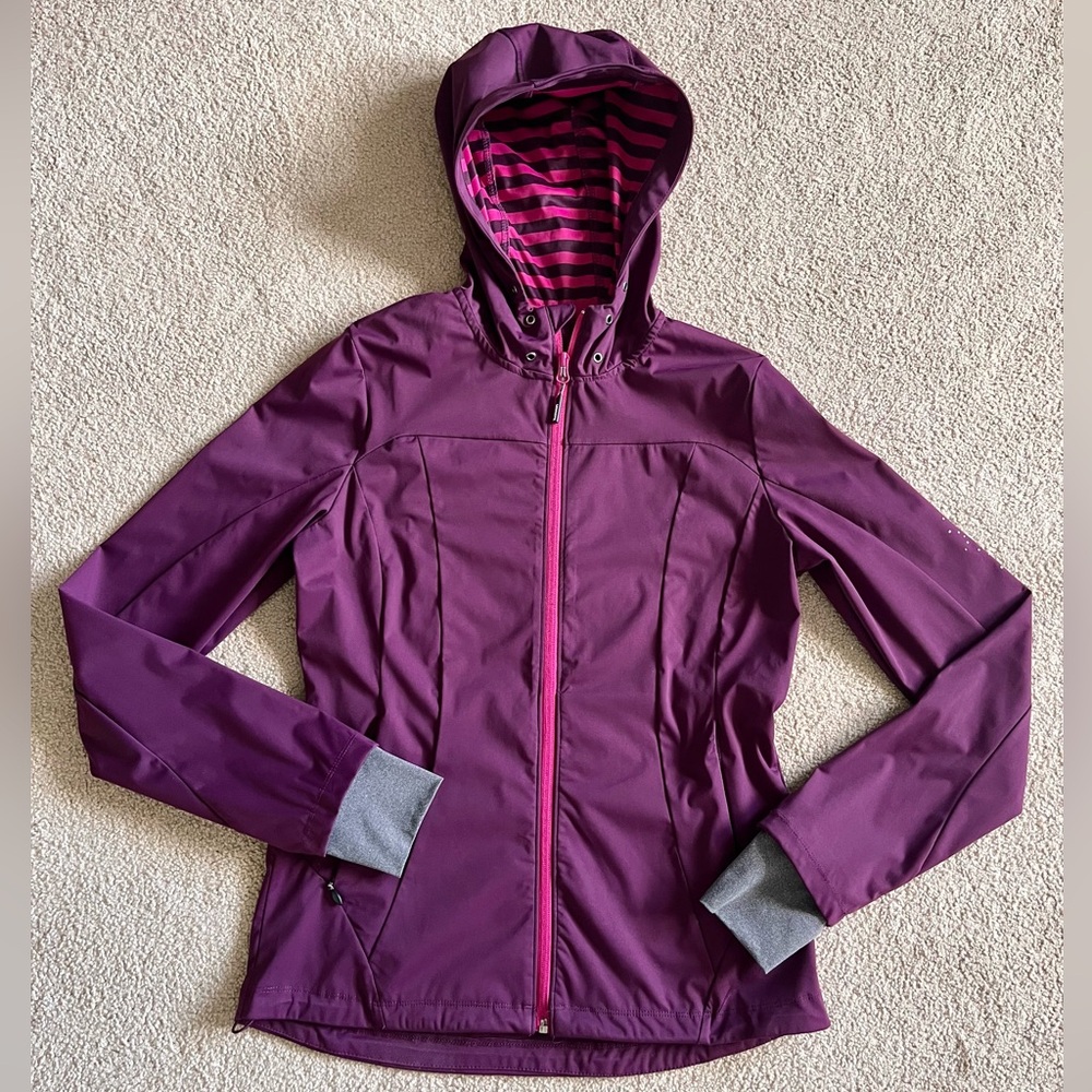 Mondetta Women's Plum Hooded Rain Jacket